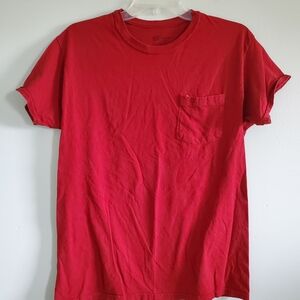 Hanes Vibrant Red Short Sleeve Tee